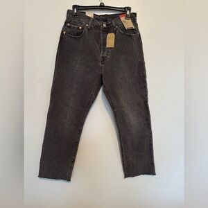 Levi 50s Original Cropped Black Jeans